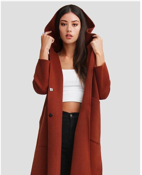 Belle & Bloom Jackets & Blazers - Belle & Bloom Walk This Way Wool Blend Oversized Coat (see narrative)